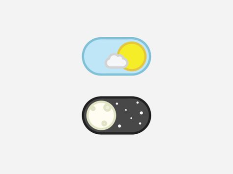 A iOS based toggle button for day-night. Wanna see how smoothly it works ? Check this out ! http://codepen.io/jsndks/pen/qEXzOQ by @Jason Dicks Thanks for watching ! Panda Project, Toggle Button, Ui Elements, Ui Kit, Day Night, Mobile Design, Button Design, 로고 디자인, Anime Background