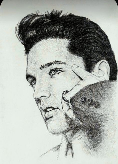 Elvis Sketch, Elvis Presley Drawing, Elvis Tattoo, Elvis Presley Art, Elvis Wallpaper, Drawing 101, Elvis Art, Pencil Portrait Drawing, Marilyn Monroe Art