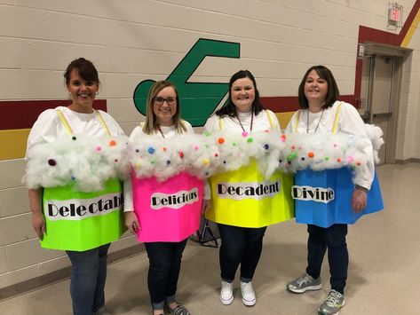 Vocabulary Parade 2019 Cupcakes: Delectable, Delicious, Decadent, and Divine Science Vocabulary Parade, Vocabulary Parade Ideas, Baseball Party Theme, Vocabulary Parade, Gifted Classroom, Cupcake Costume, Parade Ideas, Teacher Costumes, Science Vocabulary