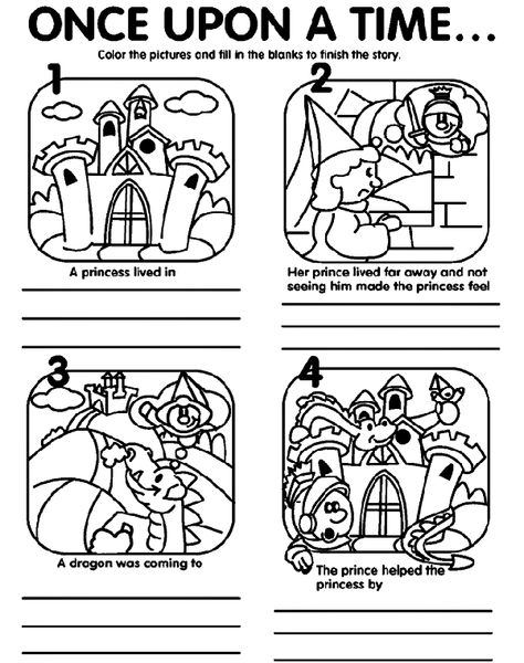 Once Upon A Time coloring page Skull Coloring Pages, Time Worksheets, Crayola Crayons, Stationery Printing, Fill In The Blank, Thematic Units, English Activities, Writing Templates, Color Worksheets