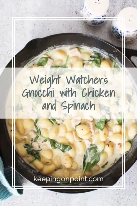 I love this gnocchi dish! Skinnytaste Chicken Gnocchi Soup, Healthy Gnocchi Dinner, Ww Gnocchi Recipes, Weight Watchers Gnocchi Recipes, Spinach Gnocci Meals, Chicken Gnocchi Recipes Healthy, Low Carb Gnocchi Recipes, Gnocchi And Spinach Recipes, Healthy Gnocchi Recipes Low Calorie