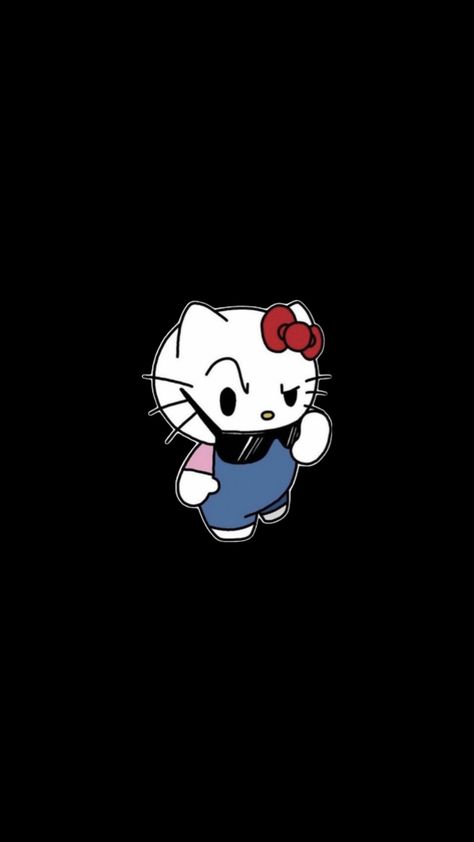 ❤️🐱✨ Hello Kitty Funny Wallpaper, Hollween Wallpapers Hello Kitty, Hello Kitty And Stitch Wallpaper, Hello Kitty Skeleton Wallpaper, Funny Hello Kitty Wallpaper, Hello Kitty Goth Wallpaper, Emo Hello Kitty Wallpaper, Hello Kitty Black Background, Goth Hello Kitty Aesthetic