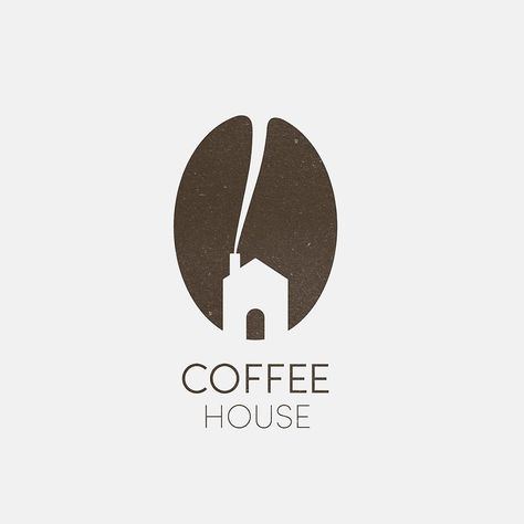 Logo Design Coffee, Coffee Shop Logo Design, Cafe Logo Design, House Logo Design, Coffee Shop Logo, Real Estate Logo Design, House Logo, Shop Logo Design, Coffee Logo