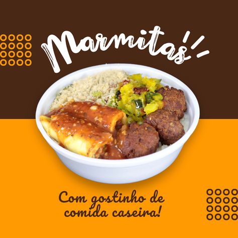 100% Editável | Post Instagram | Restaurante | Marmitex | Almoço | Comida #delivery #marmita #quentinha #marmitaria #food #SocialMedia #RedesSociais #InstagramFeed #canva #anúncioscriativos #templatesinstagram #socialmediadesign #propagandascriativas Post Instagram, Story Instagram, Instagram Post Template, Post Design, Instagram Post, Instagram