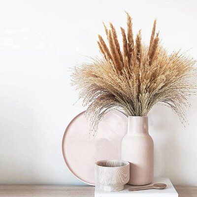 Floor Vase Arrangement, Plants For Wedding, Fake Flowers Decor, Centerpiece Home, Dried Pampas, Living Room Decor Rustic, Grass Decor, Pampas Grass Decor, Grass Wedding