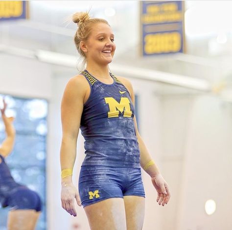 Michigan Gymnastics, Penn State Womens Gymnastics, Ucla Gymnastics, College Gymnastics, College Gym, Michigan Wolverines Basketball, Olga Korbut Gymnastics, Gymnastics Pictures, Olympic Gymnastics