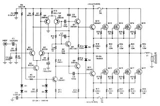 []> High Power Amplifier Mosfet 400W . These amplifiers circuit can be used for virtually any application that requires high performance, low use Noise, distortion and excellent sound quality. Pulse Induction Metal Detector, Amplificatori Audio, Schematic Diagram, Diy Amplifier, Subwoofer Amplifier, Electric Circuit, Electronic Schematics, Audio Amplifiers, Class D Amplifier