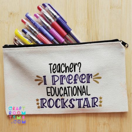 Cheap Customizable Pencil Case, Cricut Pencil Pouch, Vinyl Pencil Pouch, Personalized Pencil Case Cricut, Personalized Pencil Case With Pen Slots, Pencil Case Crafts, School Pencil Case, Group Crafts, Insert Image