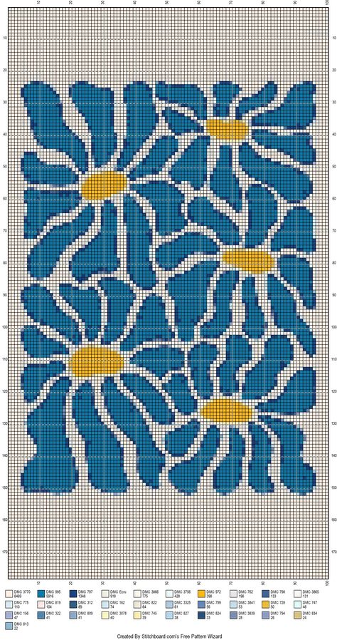 Tapestry Crochet Rug Pattern, Koi Fish Crochet Tapestry, Alpha Patterns Knitting, Floral Alpha Pattern, Pixel Art Crochet Pattern, Tapestry Crochet Patrones, Crochet Pixel Art, Crochet Cross Stitch, Graph Crochet