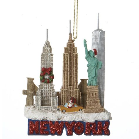 New York City Ornament - Christmas - kerstmis - holidays Travel New York, New York City Christmas, Travel Ornament, New York City Travel, Christmas Central, Kurt Adler, Christmas Travel, Tree Gift, City Travel