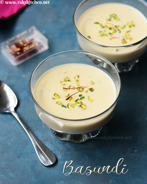 Basundi Recipe, Mango Yogurt Smoothie, Thandai Recipes, Easy Indian Dessert, Kheer Recipe, Holi Celebration, Indian Dessert, Indian Dessert Recipes, Indian Desserts