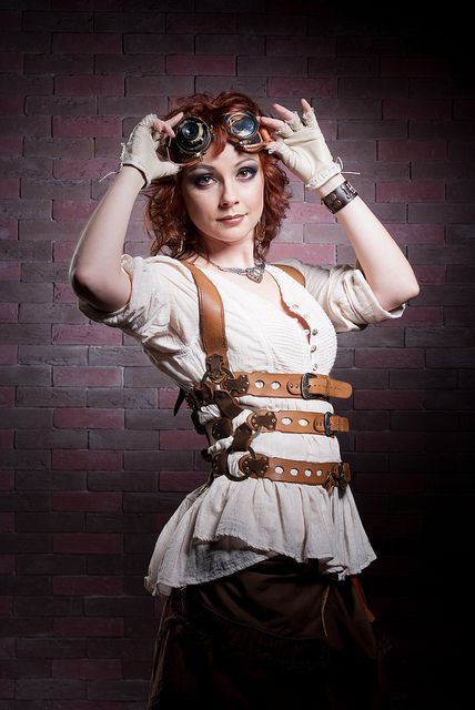 steampunk Steampunk Mode, Steampunk Hairstyles, Steampunk Woman, Mode Steampunk, Steampunk Couture, Steampunk Women, Style Steampunk, Steampunk Cosplay, Victorian Steampunk