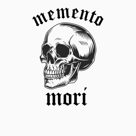 Momento Mori Tattoo, Tattoos For Women Cat, Tattoo Word Fonts, Memento Mori Tattoo, First Tattoo Ideas, Tatuagem Masculina Pequena, Christian Sleeve Tattoo, Tattoo Background, Foot Tattoos For Women