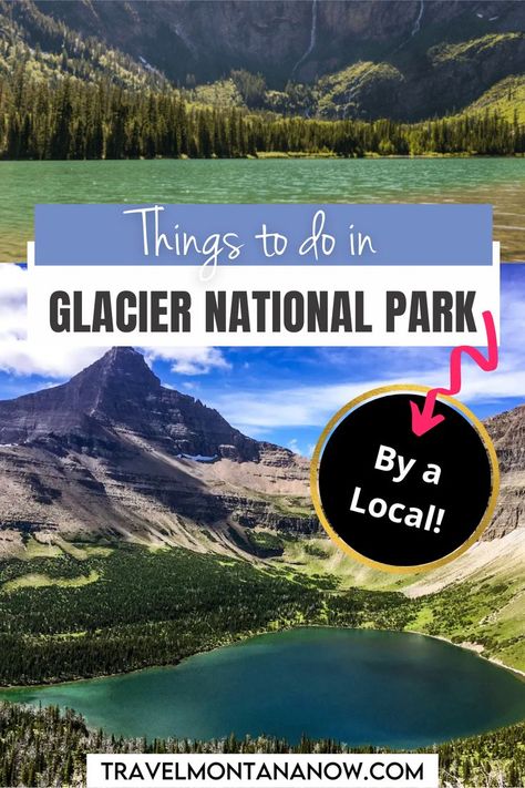 Explore Glacier National Park like a true Montanan with this insider’s guide to the best things to do! From stunning hikes and scenic drives to wildlife hotspots and hidden waterfalls, these recommendations go beyond the typical tourist trail. Whether it’s the iconic Going-to-the-Sun Road, lesser-known trails, or the best spots for sunrise and sunset views, you’ll find all you need to experience Glacier’s natural beauty. Sun Road Glacier National Park, Hiking Glacier National Park, Glacier National Park Montana Pictures, East Glacier National Park, Glacier National Park Vacation, Glacier National Park Hikes, Vacation 2025, Grinnell Lake, Many Glacier Hotel