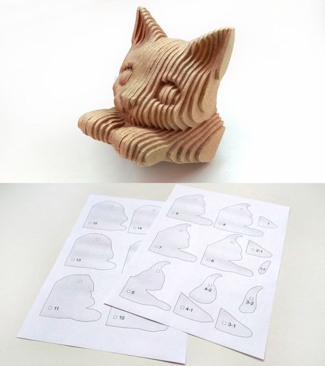 Cardboard Animals Template, Sewing Machine Table Diy, Cardboard Animals, Winter Christmas Scenes, Diy Laser Cut, Cat Laser, Sewing Machine Table, Animal Templates, Laser Cut Wood Crafts