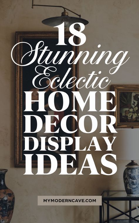 Embrace the beauty of eclectic home decor with these 18 creative display ideas that mix and match styles effortlessly. Learn how to combine vintage treasures, modern accents, and bold art pieces to create a home that’s full of character. Whether you want to style a mantel, a gallery wall, or open shelving, these ideas will inspire you to think outside the box. Elevate your interior design game with displays that are as artistic and unique as you are! Bespoke Home Decor, Decor Display Ideas, Creative Display Ideas, Wall Display Ideas, Gallery Wall Shelves, Unusual Wall Art, Home Decor Display, Eclectic Home Decor, Eclectic Gallery Wall