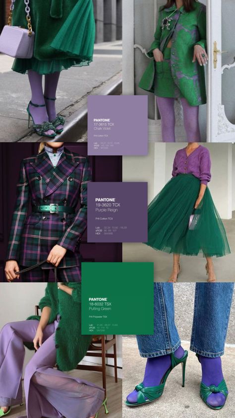 plum purple & green // chroma combos Instagram Design Ideas, Worship Team, Mix Match Outfits, Colour Combo, Colour Combos, Plum Purple, Instagram Design, Spring Trends, Style And Grace