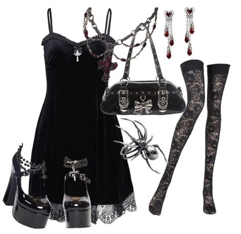 Goth Outfit Ideas, Alt Outfits, Goth Girl, Alt Fashion, Swaggy Outfits, Gothic Outfits, Goth Outfits, Alternative Outfits, Really Cute Outfits