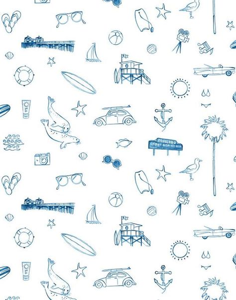 malibu Blue And White Wallpaper Boys Room, Dollhouse Walls, Usa Wallpaper, Malibu Blue, Fun Wallpaper, Geometric Vintage, Rv Ideas, Fabric Wall Art, Wallpaper Rolls