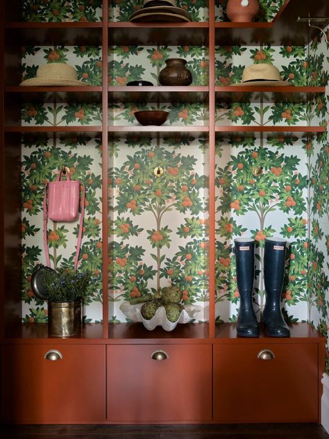 Bold colour in this Sydney family home Ohio House, Colorful Cottage, Timeless Interior, Mudroom Design, Historic Mansion, Boot Room, Laundry Rooms, House Garden, Design Solutions