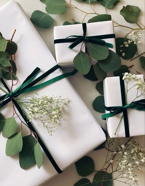 Green Ribbon Christmas Wrapping, Eucalyptus Gift Wrapping, Green Velvet Christmas Wrapping, Christmas Gift Wrap Velvet Ribbon, Green Velvet Ribbon Christmas Wrapping, Green And White Christmas Wrapping, Christmas Wrapping Velvet Ribbon, Christmas Wrapping With Ribbon, Green Wrapping Paper Christmas