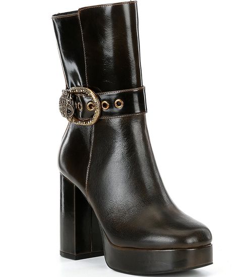 Kurt Geiger London Mayfair Platform Leather Ankle Boots | Dillard's London Mayfair, Swedish Clogs, Kurt Geiger, Dillard's, Platform Boots, Leather Ankle Boots, Boot Shoes Women, Fashion Statement, Accessories Design