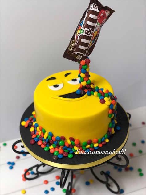 M&m Cakes Birthday, M&m Cakes, M & M Cake, M And M Cake, M M Birthday Cake, Mnm Cake, Skittles Cake, Smarties Cake, Cake Designs For Boy