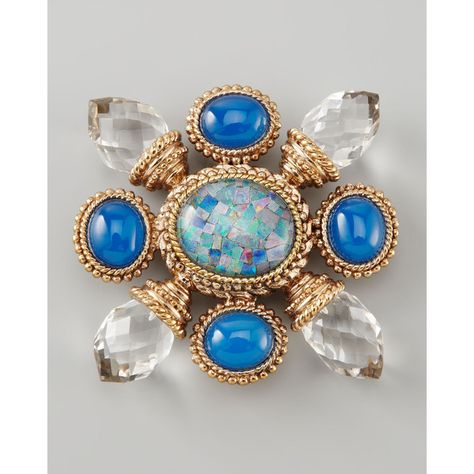 Stephen Dweck Multi-Stone Brooch ($595) ❤ liked on Polyvore Stephen Dweck, Jewelry Pins, Handmade Jewelry Designs, Pin Jewelry, Cross Jewelry, Vintage Jewels, Stylish Jewelry, Multi Stone, Opal Jewelry