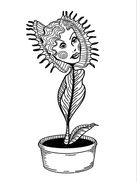 Weird Plant Tattoo, Trippy Plant Tattoo, Ink Master Tattoos Galleries, Kaytranada Tattoo, Weird Flower Tattoo, Abstract Plant Tattoo, Plant Flash Tattoo, Trippy Tattoos Ideas Hippie, Animal Stencil Art