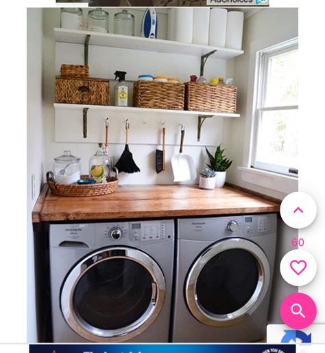 Tiny Laundry Room, Tiny Laundry, Stacked Laundry Room, Laundry Room Ideas Small Space, Small Laundry Room Makeover, Tiny Laundry Rooms, Small Laundry Room Organization, Stylish Laundry Room, Laundry Room Layouts