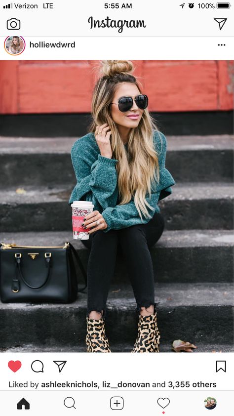 Hollie Woodward, Leopard Print Shoes, Fall Winter Wardrobe, Looks Street Style, Style Noir, Lifestyle Fashion, Looks Style, Mode Inspiration, Looks Vintage