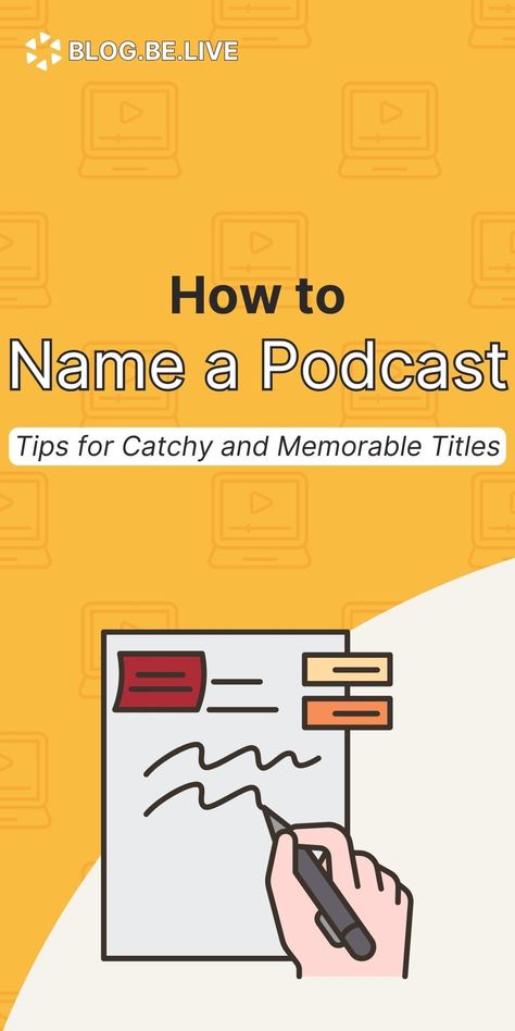 - Why Is It Important to Choose a Good Podcast Title? 
- Practical Steps in the Naming Process 
- 20 Tips for Creating a Catchy and Memorable Podcast Name 
- 60+ Best Podcast Names Ideas Podcast Title Ideas, Podcast Names, Content Video, Podcast Tips, Short Names, Best Titles, Great Names, Youtube Live, Name Generator