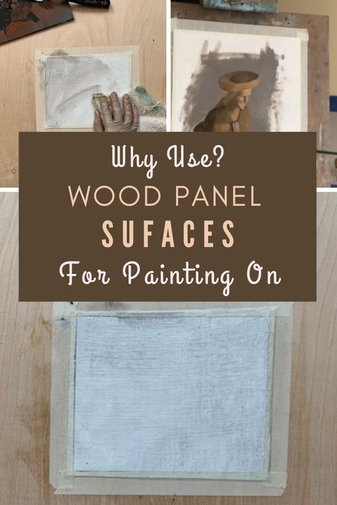 Learn all about wood art panels and how to use them for painting. How to paint with oil paints on wood. How to prepare the surface of a wood panel for oil painting. the benefits of painting on wood over other materials. Wood art panel. #paintingsurface #woodpaintingsurface #paintingonwood #woodartpanels #artpanelsforpainting Oil Painting On Wood Panel, Acrylic On Wood Panel, Art Materials Drawing, Art Materials List, Art Materials Organization, Wood Art Panels, Painting Methods, Oil Painting On Wood, Egyptian Painting