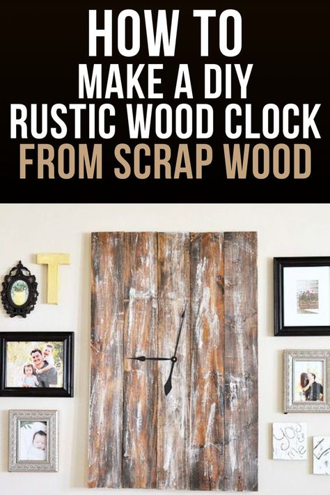 Wood Clock Diy, Pallet Clock, Wood Clock, When I Go, Woodworking Projects That Sell, Wood Clocks, Diy Clock, Woodworking Project, Scrap Wood