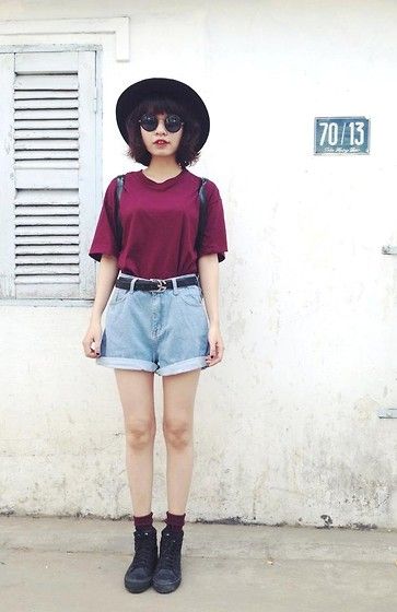 Change the shoes and it would be perfect. Diy Outfits, Look Retro, Hipster Outfits, Tumblr Outfits, Bohol, Hip Hop Outfits, Hipster Fashion, Look Vintage, Fashion Mode