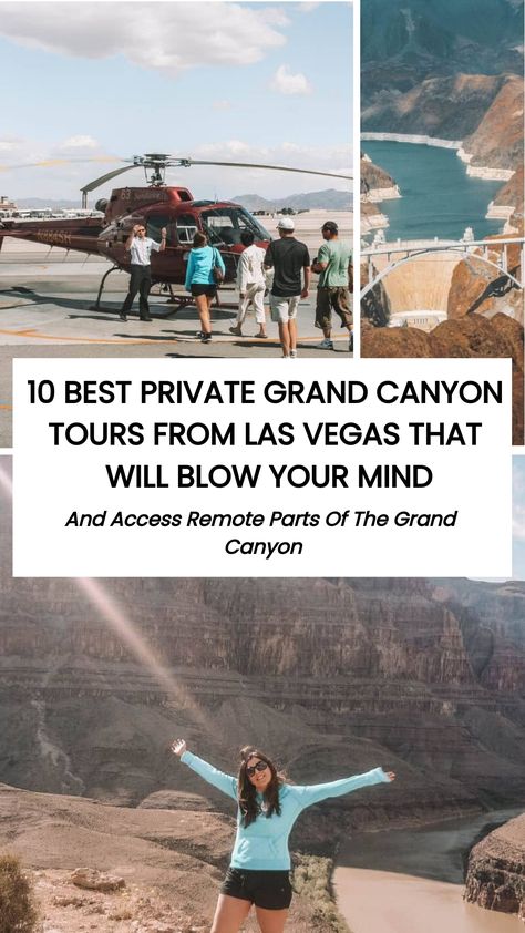 We loved our tour from Vegas to the Grand Canyon! So we shared our detailed guide to help you find the best 10 private Grand Canyon tours from Las Vegas based on our experience so you can have the best time. Grand Canyon Helicopter, Grand Canyon West Rim, Grand Canyon Tours, Glen Canyon Dam, Grand Canyon West, Grand Canyon South Rim, Lower Antelope Canyon, Lake Mead, Star Tours