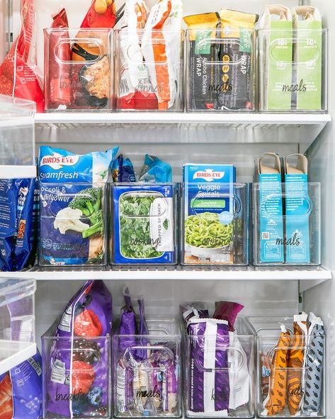 THE Freezer Organization Tips Freezer Storage Organization, Eat More Veggies, Pantry Fridge, Freezer Organization, More Veggies, Home Edit, Kitchen Fridges, House Organisation, Freezer Storage