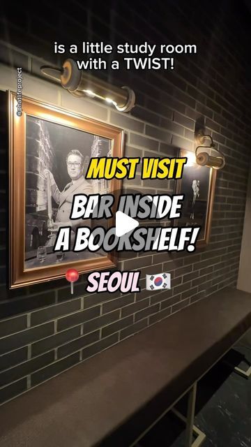 65K views · 3.6K likes | PhatLife Project | Food & Travel on Instagram: "SECRET BAR IN BOOKSHELF 📖📍SEOUL KOREA  Le Chamber is an award winning speakeasy hidden right inside a bookshelf in Gangnam  And when I say award winning I MEAN award winning, they are one of the World Top 50 Best Bars  What I recommend  Laughing Buddha – Lychee, Pineapple, Lime, Bitter and Yeontae Kaliang (27,000 WON) Chamber Story – Dark Rum, Pineapple, Linem Sweet Vermough, Bitter and Hazelnut (27,000 WON)  There was a cover charge – 10,000 WON  Location – Le Chamber, 42 Dosan-daero 55-gil, Gangnam-gu, Seoul  서울 강남구 도산대로55길 42 지하 1층 르챔버 (enter this address into Naver or Kakao Maps for directions)  𝙁𝙤𝙡𝙡𝙤𝙬 @phatlifeproject for more PHAT things to see, eat and do!  #hiddenbar #hiddenbars #secretbar #speakeasyba Asian Speakeasy, Washington Dc Speakeasy, Underground Speakeasy, Best Speakeasy Nyc, Harry Potter And The Chamber Of Secrets Book, Secret Bar, Korea Trip, Hidden Bar, Laughing Buddha