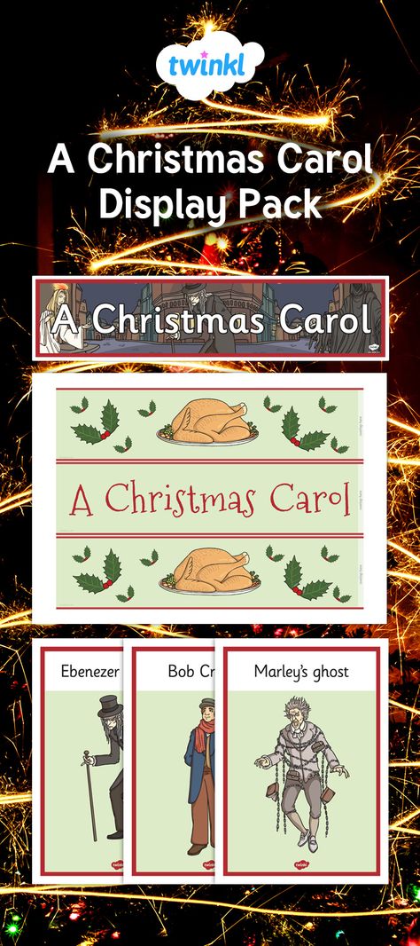 All the elements you need to create a stunning Christmas Carol display in your classroom. A Christmas Carol Display Classroom, Classroom Display Ideas, Secondary English Classroom, English Classroom Decor, Secondary English, Classroom Transformation, Classroom Display, A Christmas Carol, Primary Resources