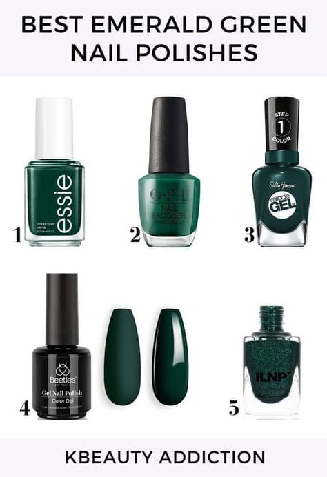 Best emerald green nail polishes Emerald Green Toe Nails, Nail Trends2023, Emerald Green Nail Designs, Emerald Green Nail, Emerald Green Nail Polish, Green Toe Nails, Emerald Green Nails, Emerald Nails, Marble Nail Designs