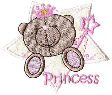 Princess bear machine embroidery design by xxxstitchvillexxx, $2.00 Machine Embroidery Designs Projects, Bear Applique, Best Embroidery Machine, Machine Pattern, Learn Embroidery, Machine Embroidery Applique, Japanese Embroidery, Sewing Embroidery Designs, Free Machine Embroidery Designs