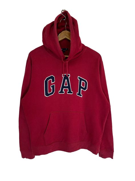 Gap Hoodie Aesthetic, Red Gap Hoodie, Gap Sweatshirt, Russian Red, Gap Hoodie, Hooded Jumper, Hoodie Aesthetic, My Kind Of Love, School Fits