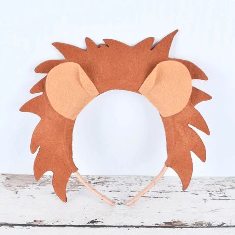 Lion Costume Headband for Kids Baby Birthday Party Hair Accessories Boys Lion Halloween Costume Headbands Hard Plastic Headwear _ - AliExpress Mobile Lion Costume Diy, Costume Headbands, The Wizard Of Oz Costumes, Diy Fantasia, Lion Halloween Costume, Lion Halloween, Lion Ears, Craft Instructions For Kids, Lion Hat