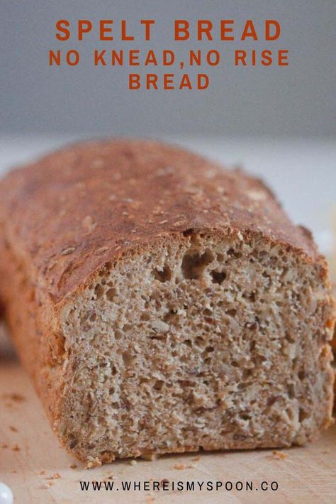 Bread Made With Spelt Flour, Easy Spelt Bread Recipe, Ancient Food Recipes, Wholemeal Bread Recipe, Ancient Grains Bread, Spelt Bread Recipe, Spelt Flour Recipes, Ancient Grains Recipes, Homemade Whole Wheat Bread