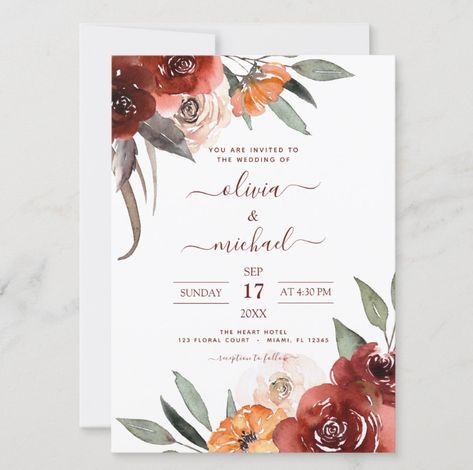 Burnt Orange And Burgundy Wedding Invitations, Burnt Orange Burgundy Wedding Fall, Burgundy And Orange Wedding, Burgundy Orange Wedding, Burgundy And Burnt Orange Wedding, Fall Wedding Burnt Orange, Ariana Wedding, Fall Wedding Burgundy, Wedding Burnt Orange