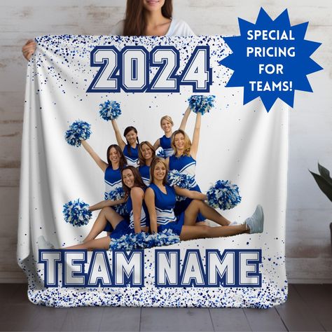 Celebrate your cheerleader team with a unique and thoughtful Cheer Team Gift—a custom blanket with your own photo and name! https://spinsparkco.etsy.com/listing/1749717656 . . . . #cheerleadinggift #cheergifts #cheerleadergifts #tumblinggoals #cheerleaderlife #allstarcheer #gymnasticsgifts #dancegifts #cheerstunts #cheerlife #level #tumble #stunt #cheerathletics #stunting #cheersport #cheerislife #cheerleadingworlds #seniorelite #allstarcheerleading #stunts #sport #cheercoach #explorepage #ch... Cheerleading Birthday, Cheer Team Gift, Cheer Squad Gifts, Cheer Team Gifts, Cheerleading Team, Cheerleading Gifts, Pom Pom Girl, Cheer Gifts, Custom Blanket