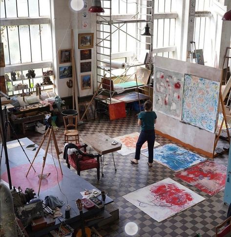 Eloise Core, Art Studio Space, Art Studio Room, Work Studio, Artist Loft, Art Studio Design, Artistic Space, Artist Collective, Dream Studio