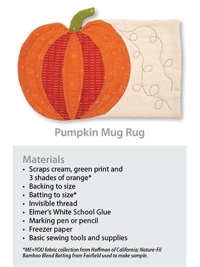 Fall Mug Rugs Patterns Free, Pumpkin Mug Rug, Orange Paper Craft, Rugs Pattern, Sewing Club, Fall Sewing Projects, Fall Quilt Patterns, Fall Quilt, Autumn Mug