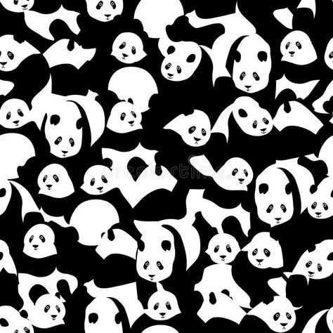 Panda Themed Party, Panda Family, Panda Illustration, Digital Design Trends, Panda Pattern, Pen Pal Letters, Pretty Phone Wallpaper, Panda Love, White Colors