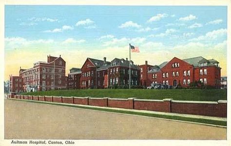 They took my tonsils here.  I'm not sure if that makes it a "favorite place" though. Aultman Hospital 1950s by Canton, Ohio Vintage Picture Collector, via Flickr Massillon Ohio, Ohio History, Canton Ohio, Vintage Picture, Interesting Buildings, Antique Postcard, Historical Pictures, Local Area, The Building